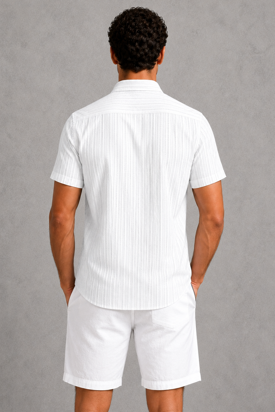 Men's Short Sleeve Button-Up Shirt – Casual Regular Fit