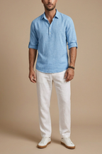Men's Button Polo Shirt – Lightweight Summer Top