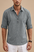 Men's Button Polo Shirt – Lightweight Summer Top