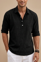 Men's Button Polo Shirt – Lightweight Summer Top