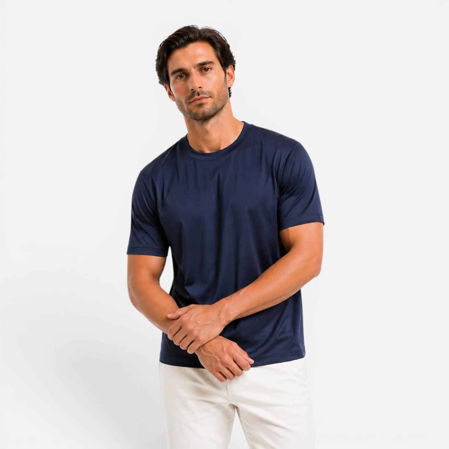 Maison Straver | Men’s Cooling T Shirt Lightweight Breathable Silk Touch