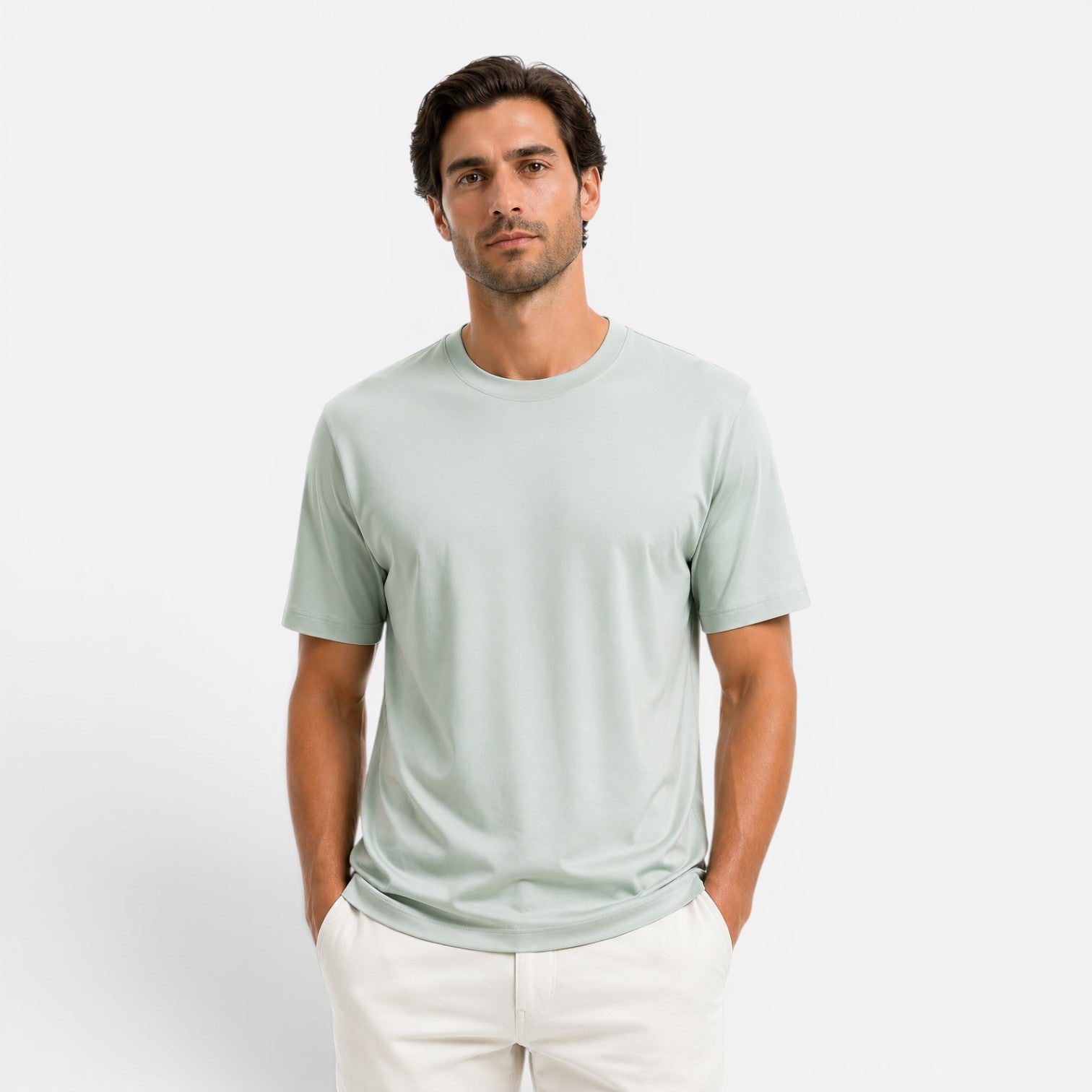 Maison Straver | Men’s Cooling T Shirt Lightweight Breathable Silk Touch
