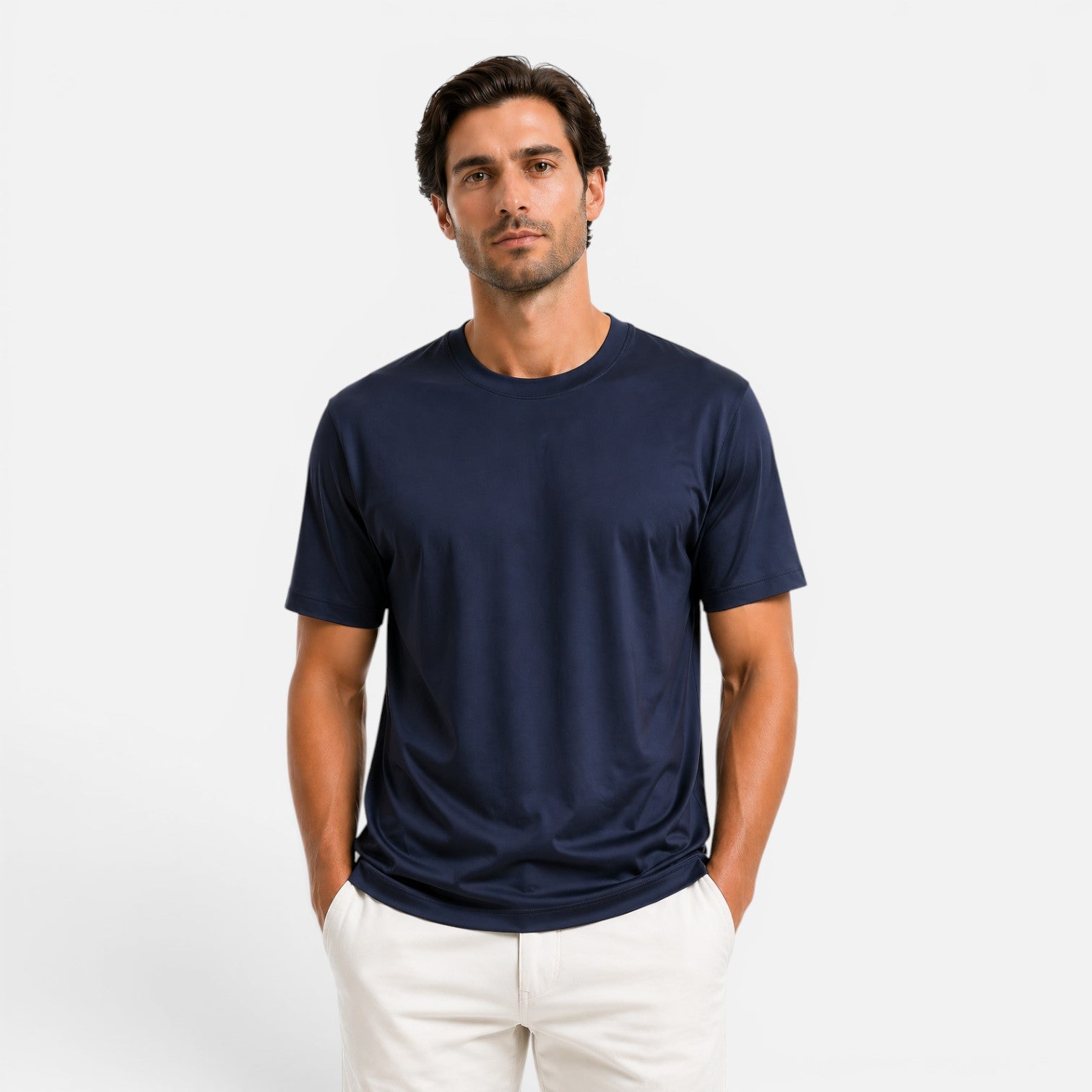 Maison Straver | Men’s Cooling T Shirt Lightweight Breathable Silk Touch
