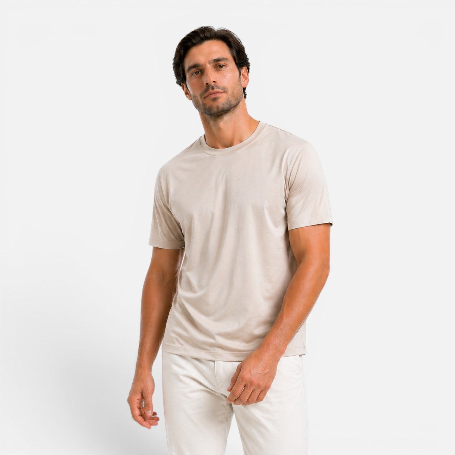 Maison Straver | Men’s Cooling T Shirt Lightweight Breathable Silk Touch
